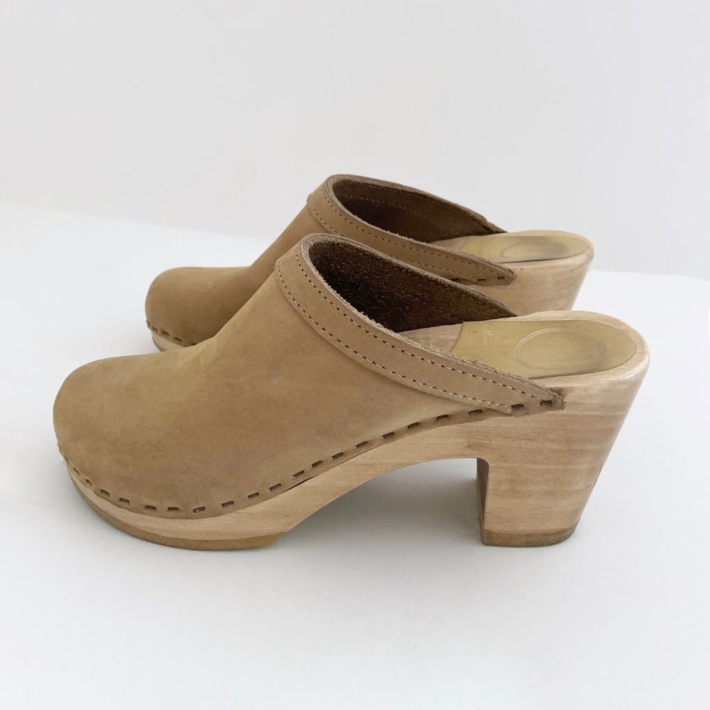 No. 6 Old School Clog on High Heel - 8.5